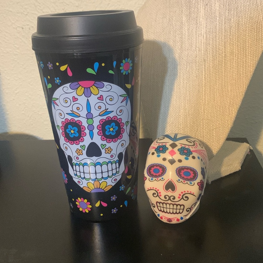 Day of the dead 16oz tumbler and stress ball